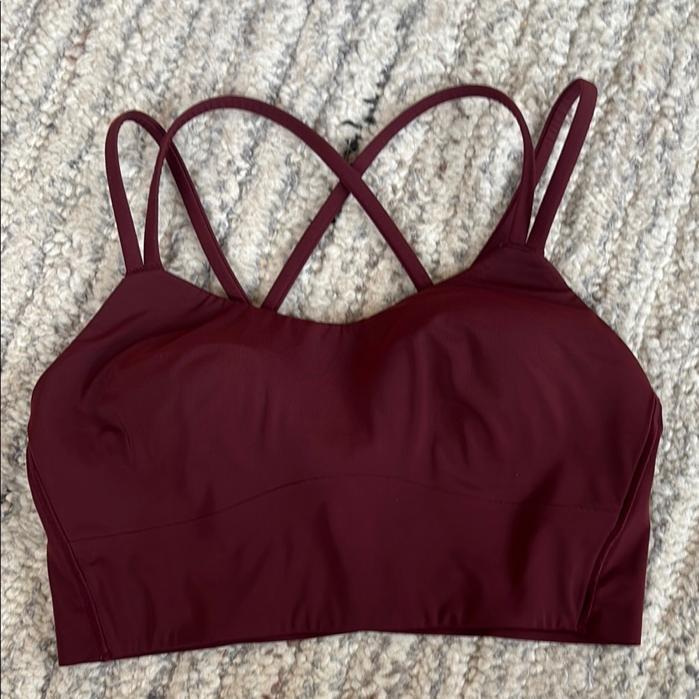 Lululemon burgundy sports bra